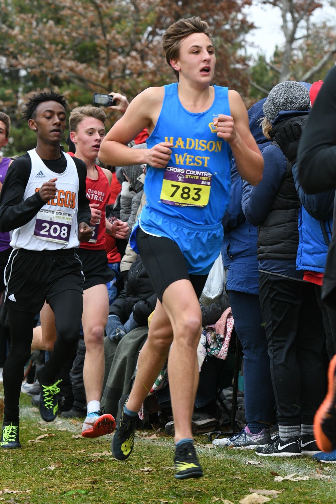 WIAA state cross country photo: Michael Kuhn, Madison West